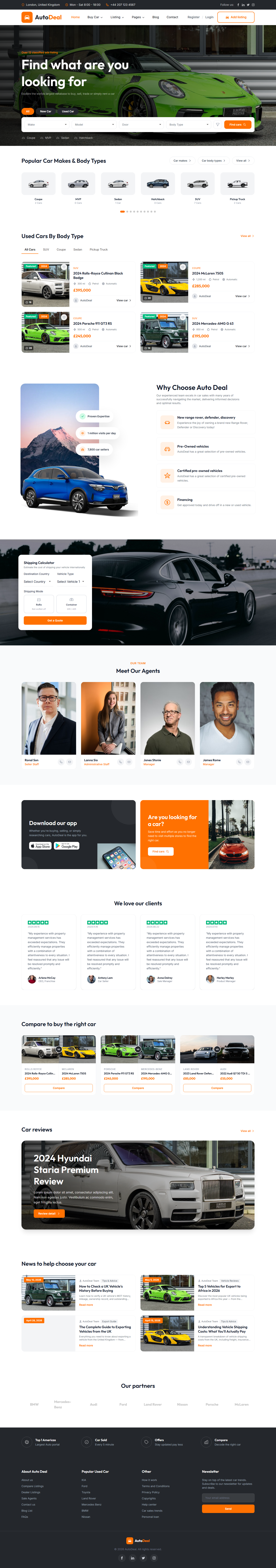 AutoDeal — Astro.js Car Export & Listings Website