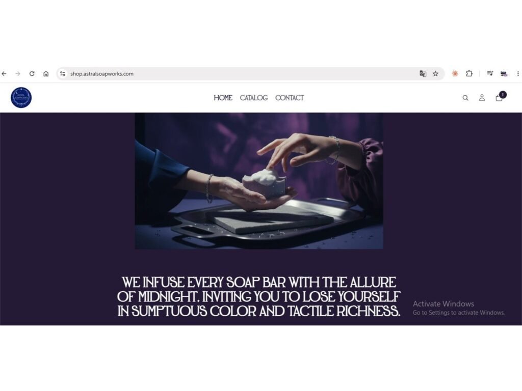 Astral Soapworks — Shopify Store Launch & WordPress Integration