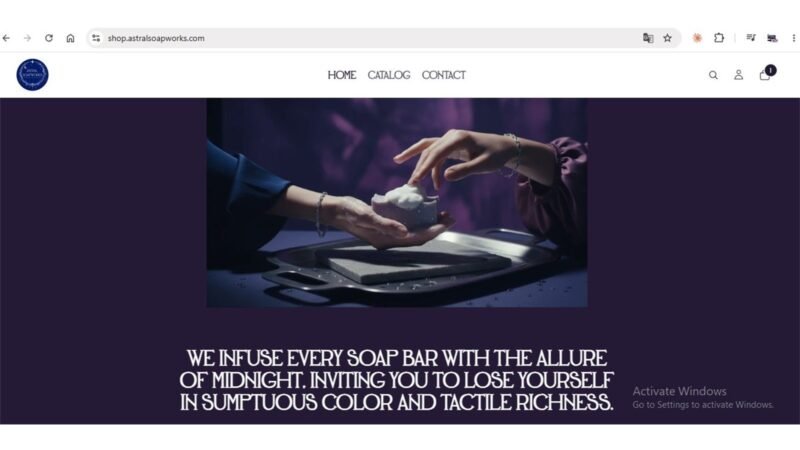 Astral Soapworks — Shopify Store Launch & WordPress Integration